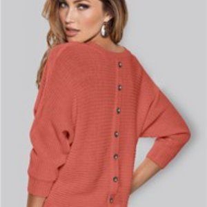 Button Back Detail Sweater